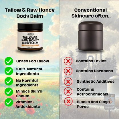 Tallow & Raw Honey Body Balm (Golden Orange Scent) ::