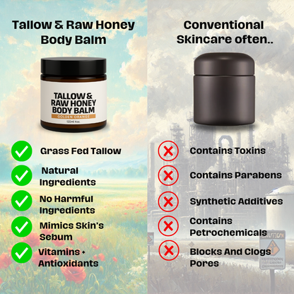 Tallow & Raw Honey Body Balm (Golden Orange Scent)